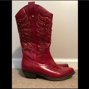 Red Cowboy Boots